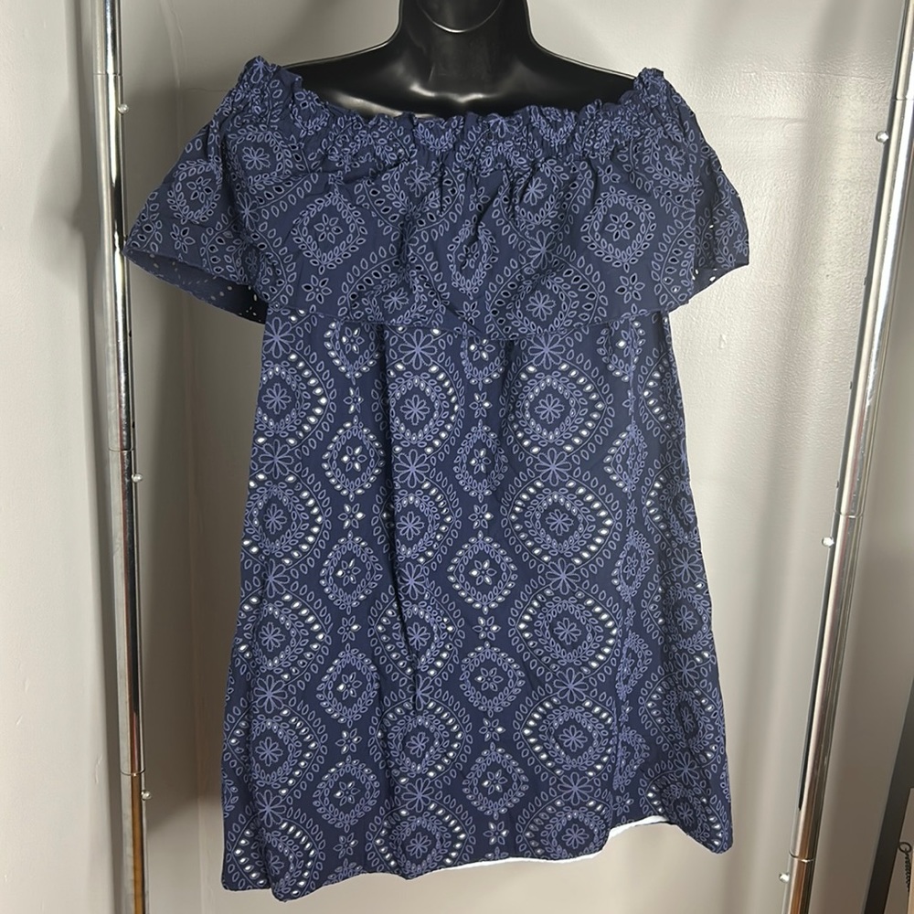 ✨SOLD✨ NWOT Zara Basics Eyelet Detail Minidress - Picture 3 of 6